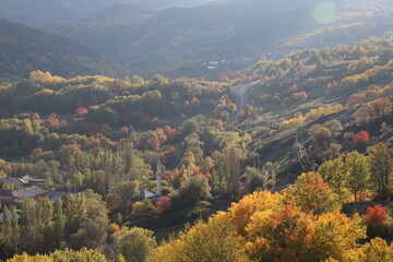 Wall Mural - most beautiful autumn landscape photos. ardahan .turkey