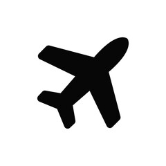 Poster - Airplane icon vector. Plane sign