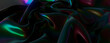© RocknRoller Studios - Colorful Surface with Undulations and Swirls. Dark Luxury Banner.