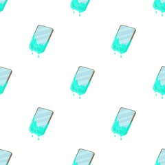 Poster - Smartphone in water pattern seamless background texture repeat wallpaper geometric vector