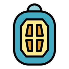 Aufkleber - Security car keyless icon. Outline security car keyless vector icon color flat isolated