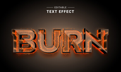 Poster - neon glow editable text effect
