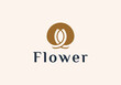 Luxury elegant tulip flower logo Flower symbol. Beauty, spa, salon, cosmetics or boutique logo and more business.

