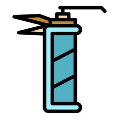 Poster - Sealant tool icon. Outline sealant tool vector icon color flat isolated