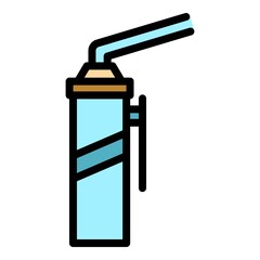 Poster - Sealant repair icon. Outline sealant repair vector icon color flat isolated