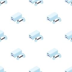 Poster - Surveillance camera pattern seamless background texture repeat wallpaper geometric vector