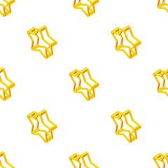 Poster - Gold star pattern seamless background texture repeat wallpaper geometric vector