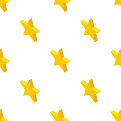 Poster - Gold rating star pattern seamless background texture repeat wallpaper geometric vector