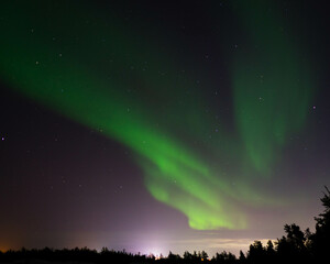 northern lights or aurora borealis photo outdoors