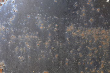 Poster - metal wall with rust. metal corrosion