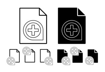 Aufkleber - Zoom in sign vector icon in file set illustration for ui and ux, website or mobile application