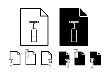 Aufkleber - Pepper mill simple line vector icon in file set illustration for ui and ux, website or mobile application
