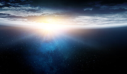 Wall Mural - space exploration concept. . mixed media