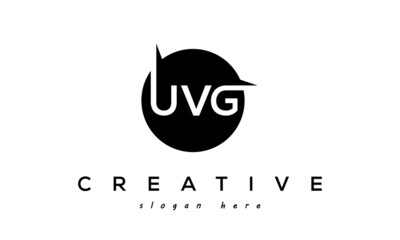 UVG creative circle letters logo design victor