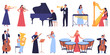 Orchestral Musicians Icon Set