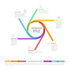 Poster - circle multipurpose infographic template