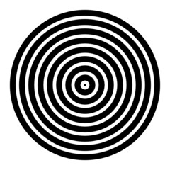 Poster - Concentric circles. Radiating, radial circles, lines