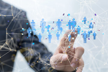 people network structure hr - human resources management and recruitment