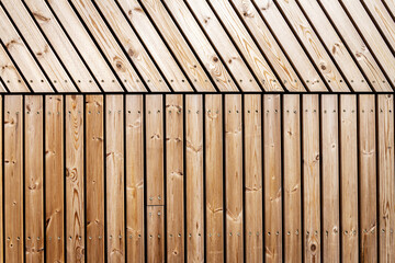 Wall Mural - Full frame shot of wooden wall