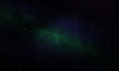 Wall Mural - Realistic Infinite universe starry night nebula shining stardust Magic color galaxy background vector illustration.