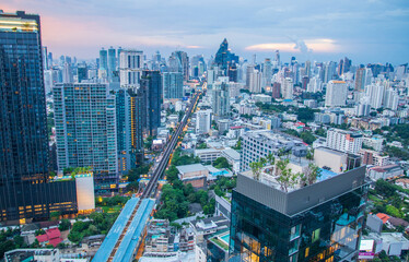 Canvas Print - The Cityscape of Bangkok Thailand