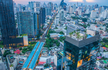 Sticker - The Cityscape of Bangkok Thailand