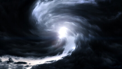 Wall Mural - blurred whirlwind in the clouds