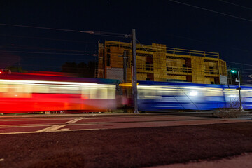 Poster - train at night