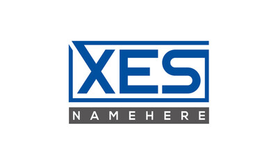 XES creative three letters logo	