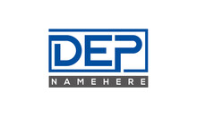 DEP Creative Three Letters Logo	