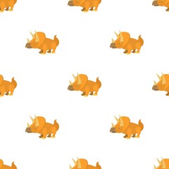 Sticker - Triceratops pattern seamless background texture repeat wallpaper geometric vector