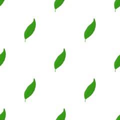Poster - Leaf pattern seamless background texture repeat wallpaper geometric vector