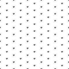 Poster - Square seamless background pattern from geometric shapes. The pattern is evenly filled with small black mom with baby symbols. Vector illustration on white background