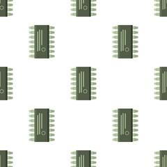 Poster - Microcircuit pattern seamless background texture repeat wallpaper geometric vector