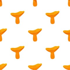 Poster - Chanterelles pattern seamless background texture repeat wallpaper geometric vector
