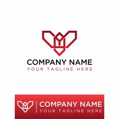 Poster - elegant and professional letter T or Y like transformer head in line out Image graphic icon logo design abstract concept vector stock. Can be used as a symbol associated with initial or tech.