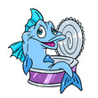 Fish tin can joy character illustration cartoon