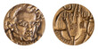 © Viacheslav - Large tabletop jubilee medal of the famous Austrian composer Franz Peter Schubert.