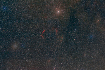 Wall Mural - The Veil Nebula in the constellation Cygnus photographed from Stockach in Germany.