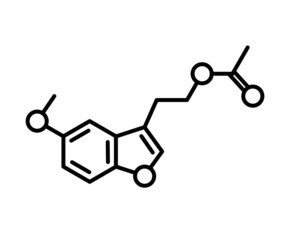 Sticker - Melatonin chemical formula