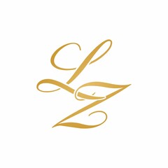 Sticker - LZ initial monogram logo
