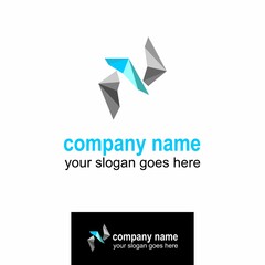 Poster - series of triangles arranged into interesting shape Image graphic icon logo design abstract concept vector stock. Can be used as symbols related to business or icon.