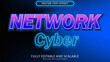 © Lentera Design - cyber network text effect editable eps file