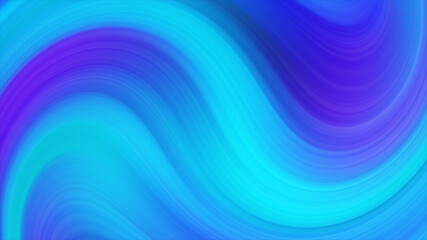 Poster - Liquid blue gradient color elements. Dynamic abstract background. 3d rendering animation