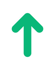 Poster - Arrow up icon. Arrow rising symbol vector illustration