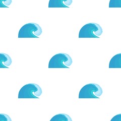 Poster - Water Wave pattern seamless background texture repeat wallpaper geometric vector