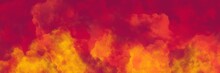 Abstract Background Painting Art With Fire Red Paint Brush For Presentation, Website, Halloween Poster, Wall Decoration, Or T-shirt Design.
