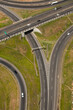 Aerial view of road and highway - bridge