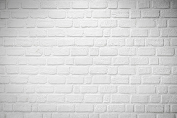 Sticker - empty white brick wall for background