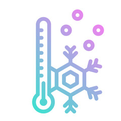 Sticker - thermometer